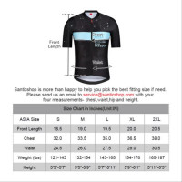 Jersey Santic Hitam - Jersey Sepeda Road Bike Santic Hitam Size Asia - Jersey Santic Lengan Pendek M9C02141- Harley Men Cycling Jersey Short Sleeve