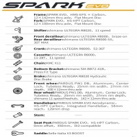 Sepeda Road Bike Full Bike Pardus Spark Evo - Ultegra