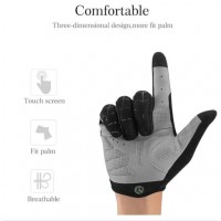 Sarung Tangan sepeda full finger touch screen rockbros road bike mtb