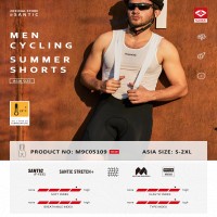 Santic Pro Padding BIB Santic Man Cycling BiB Shorts Breathable Padded Bicycle High elastic Professional competition version Asian M9C05109