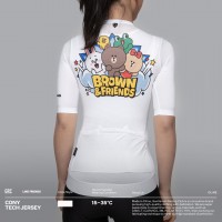 Jersey Sepeda Wanita GRC Woman Jersey Cony White