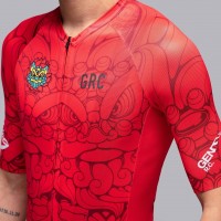 Jersey Sepeda ASING × GRC LIMITED JERSEY - NAVY Pakaian Sepeda GRC