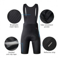 Celana BIB - Bib Short - Celana Sepeda Bib Road Mtb - Celana Bib Sepeda - Celana Bib Padding - Celana Bib Santic - Padding Hitam Bib Coolmax