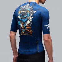 Jersey Sepeda ASING × GRC LIMITED JERSEY - NAVY Pakaian Sepeda GRC