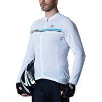 Santic Karen White Men Cycling Jersey Long Sleeve WM7C01079