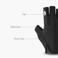 Sarung Tangan Sepeda Rockbros Road Bike MTB Cycling Glove Half Finger - Hitampolos