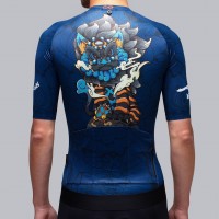 Jersey Sepeda ASING × GRC LIMITED JERSEY - NAVY Pakaian Sepeda GRC