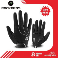 Sarung Tangan ROCKBROS MTB Full Finger Shockproof Warna Hitam S107