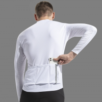 Jersey Sepeda Pakaian Sepeda Santic New Men Cycling Jersey Long Sleeves Fit Comfortable Sun-protective Road Bike Tops MTB Jerseys Asian Size K20M3178