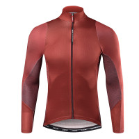 Santic Universal Red Men Cycling Jersey Long Sleeve