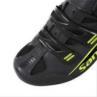 Sepatu Sepeda Santic Abu Hitam - Sepatu Sepeda Tanpa Cleat Road Bike - Sepatu Sepeda Non Cleat MTB Santic - Sepatu Sepeda Non Cleat Hitam Abu