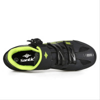 Sepatu Sepeda Santic Abu Hitam - Sepatu Sepeda Tanpa Cleat Road Bike - Sepatu Sepeda Non Cleat MTB Santic - Sepatu Sepeda Non Cleat Hitam Abu