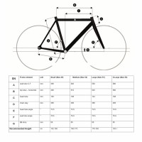 Frame Sepeda Tsunami SNM500 Tsunami Fixed Gear