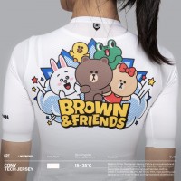 Jersey Sepeda Wanita GRC Woman Jersey Cony White