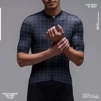 Jersey Sepeda Pria GRC Plaid Shirts SS Jersey